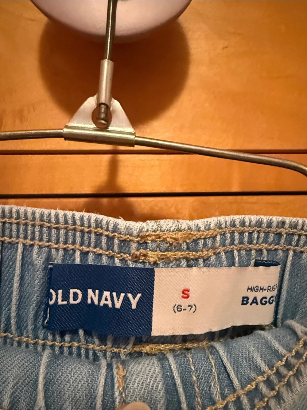 3 for $15 - Light Blue Girls Size 6-7 Wide-Leg Drawstring Jeans